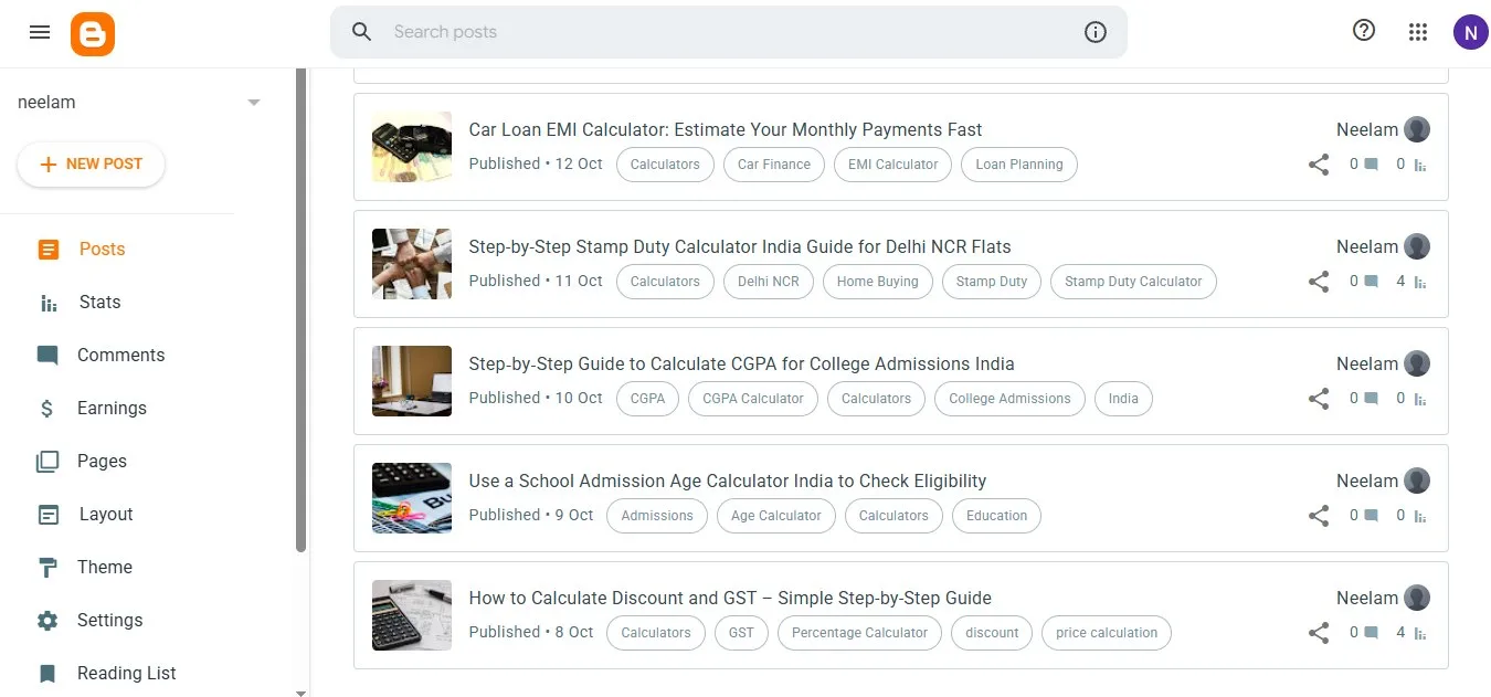 CalcNotebook Blog Agent screenshot 1